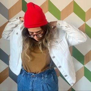 White (vintage look) Denim Jacket